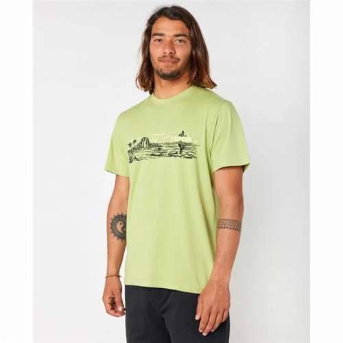 Muška Majica Kratkih Rukava Rip Curl Paradise Land Svetlozelený Cijena