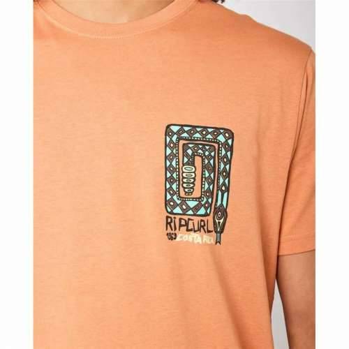 Muška Majica Kratkih Rukava Rip Curl Desti Animals Oranžna Cijena