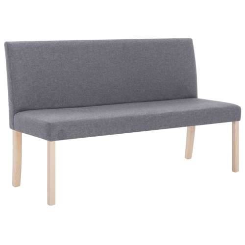 Klupa od poliestera 139,5 cm svjetlosiva - Svjetlosiva Cijena