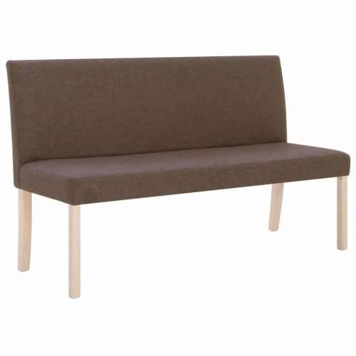 Klupa od poliestera 139,5 cm smeđa - Smeđa Cijena