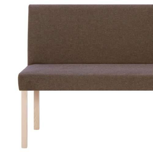 Klupa od poliestera 139,5 cm smeđa - Smeđa Cijena