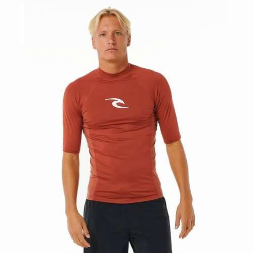 Muška Majica Kratkih Rukava Rip Curl Waves Upf Smeđa Cijena