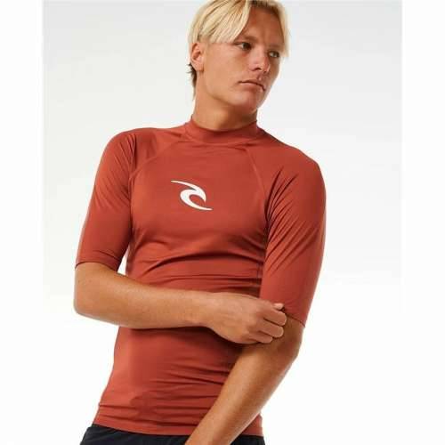 Muška Majica Kratkih Rukava Rip Curl Waves Upf Smeđa Cijena