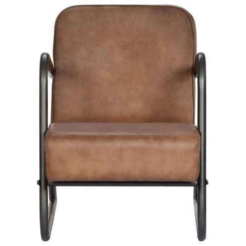 282901 Relax Armchair Light Brown Real Leather Cijena