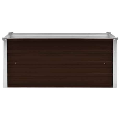 Povišena gredica - Vrtna gredica smeđa 100 x 40 x 45 cm pocinčani čelik - Smeđa 100 x 40 x 45 cm 1 Cijena