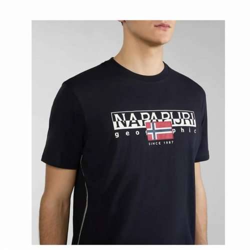 Muška Majica Kratkih Rukava Napapijri Crna Cijena