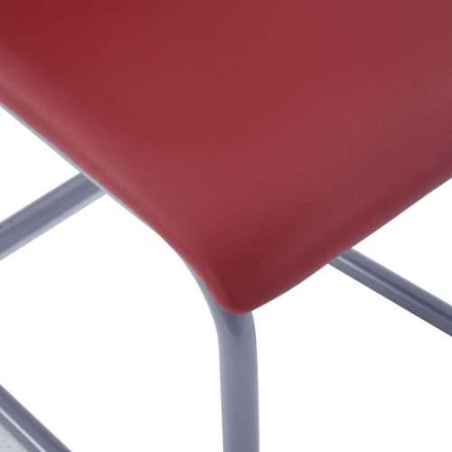 Konzolne blagovaonske stolice od umjetne kože 4 kom crvene Cijena