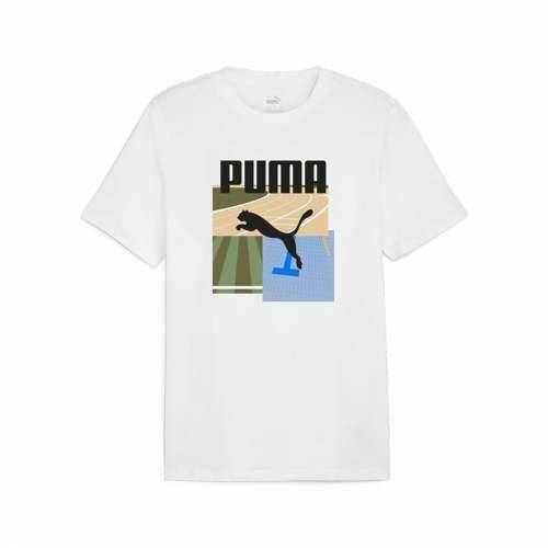 Muška Majica Kratkih Rukava Puma GRAPHICS Summer Bijela Cijena