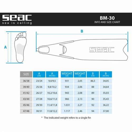 Ronilačke peraje Seac BM-30  Crna Cijena