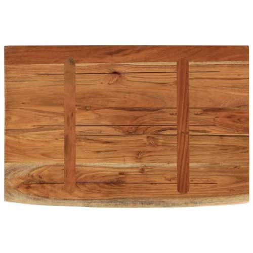 Zidna polica 50x30x2,5 cm pravokutna bagremovo drvo živi rub - Prirodna 50 x 30 x 2.5 cm 1 Masivno bagremovo drvo Cijena