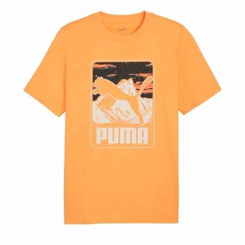 Muška Majica Kratkih Rukava Puma Graphics Mountain e Clementine  Oranžna Cijena