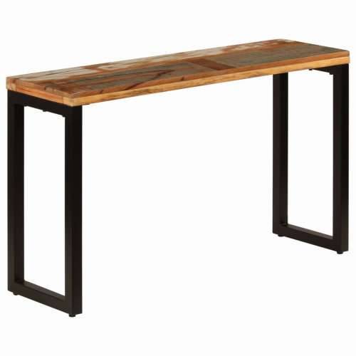 Konzolni stol 120 x 35 x 76 cm masivno obnovljeno drvo i čelik Cijena