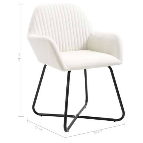 Blagovaonske stolice od tkanine 2 kom krem Cijena