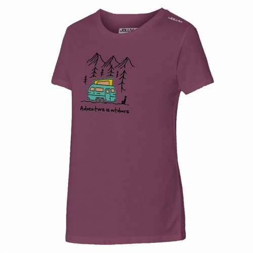 Ženska Majica Kratkih Rukava Joluvi Adventure  Grimizno crveno Cijena