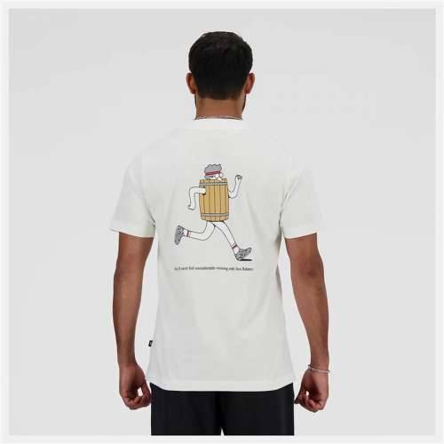 Muška Majica Kratkih Rukava New Balance Sport Essentials Barrel Bijela Cijena