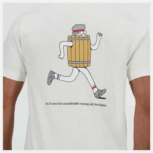 Muška Majica Kratkih Rukava New Balance Sport Essentials Barrel Bijela Cijena