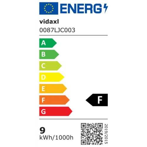 Vrtna LED svjetiljka 9 W crna ovalna - 16 x 10 x 50 cm 1 Cijena
