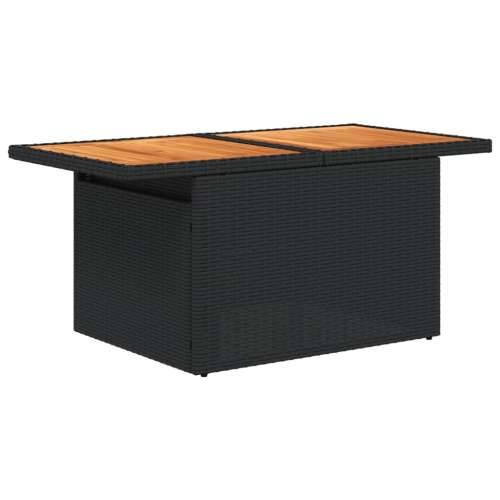 Vrtna garnitura - 4-dijelni set vrtnih sofa od poliratana s jastucima crni Crna sa spremištem 1 Cijena