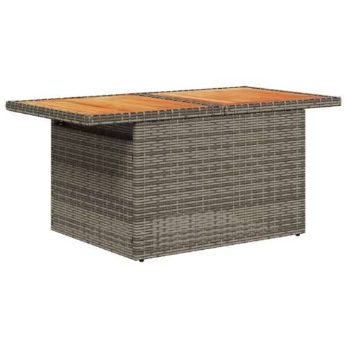 Vrtna garnitura - 11-dijelni set vrtnih sofa od poliratana s jastucima sivi - Siva stol + 6x srednja + 4x kutna 1 Cijena