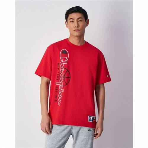 Muška Majica Kratkih Rukava Champion Crewneck Crvena Cijena