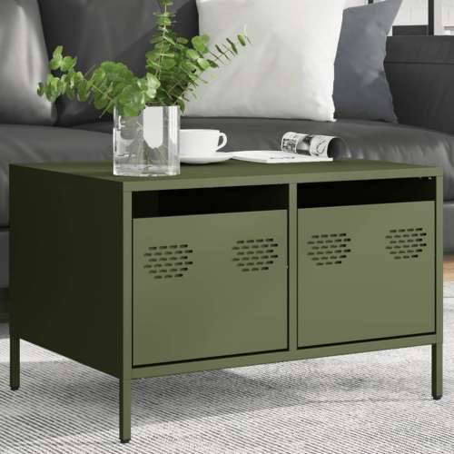 TV ormarić maslinastozeleni 68x50x43,5 cm hladno valjani čelik - Zelena 1 Cijena
