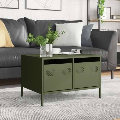 TV ormarić maslinastozeleni 68x50x43,5 cm hladno valjani čelik - Zelena 1 Cijena