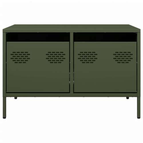 TV ormarić maslinastozeleni 68x50x43,5 cm hladno valjani čelik - Zelena 1 Cijena