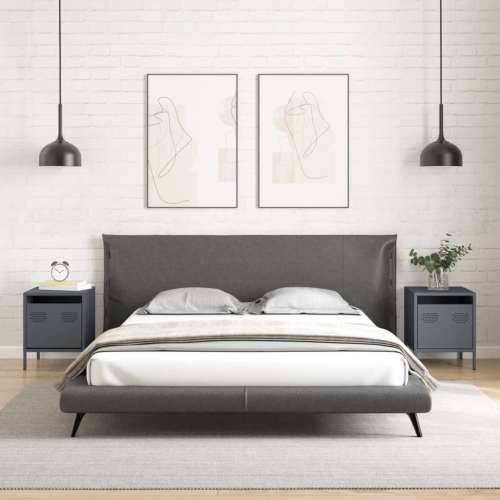 Noćni ormarići 2 kom antracit 35x39x43,5 cm čelični - Antracit 2 Cijena