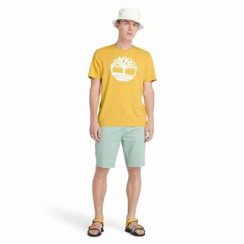 Muška Majica Kratkih Rukava Timberland Kennebec River Tree Logo Short Rumena Cijena