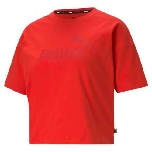 Ženska Majica Kratkih Rukava Puma Essentials Logo Crvena Cijena