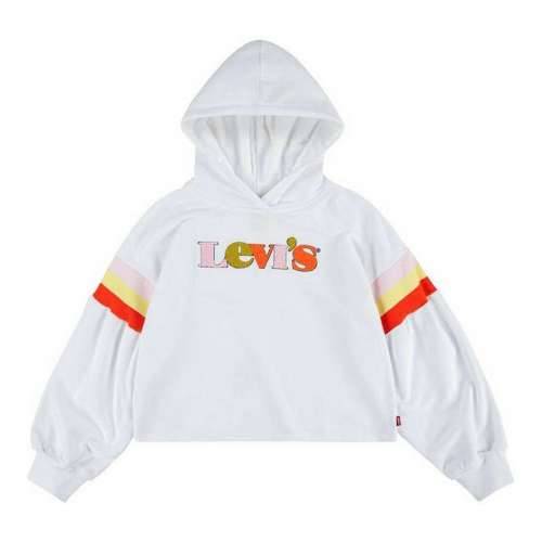 Dječja Majica Levi’s  Full Sleeve High Rise Bijela Cijena