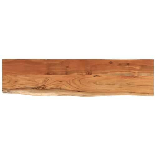 Zidna polica 80x20x2,5 cm pravokutna bagremovo drvo živi rub - Prirodna 80 x 20 x 2.5 cm 1 Masivno bagremovo drvo Cijena