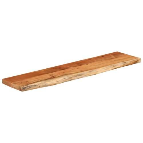 Zidna polica 80x20x2,5 cm pravokutna bagremovo drvo živi rub - Prirodna 80 x 20 x 2.5 cm 1 Masivno bagremovo drvo Cijena