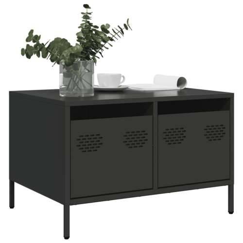 TV ormarić crni 68x50x43,5 cm hladno valjani čelik - Crna 1 Cijena