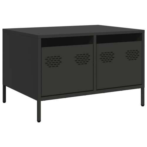 TV ormarić crni 68x50x43,5 cm hladno valjani čelik - Crna 1 Cijena