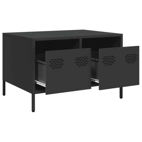 TV ormarić crni 68x50x43,5 cm hladno valjani čelik - Crna 1 Cijena