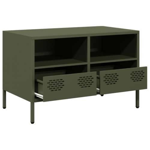 TV ormarić maslinastozeleni 68x39x43,5 cm hladno valjani čelik - Maslinovo zelena 1 68 cm Cijena