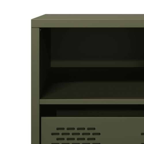 TV ormarić maslinastozeleni 68x39x43,5 cm hladno valjani čelik - Maslinovo zelena 1 68 cm Cijena