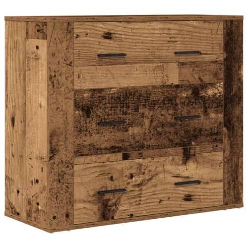 Komoda boja starog drva 80 x 33 x 70 cm od konstruiranog drva - Staro drvo 1 Cijena