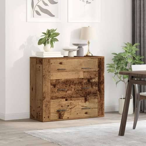 Komoda boja starog drva 80 x 33 x 70 cm od konstruiranog drva - Staro drvo 1 Cijena