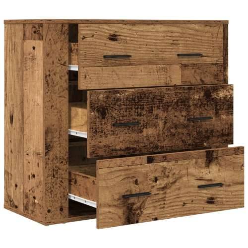 Komoda boja starog drva 80 x 33 x 70 cm od konstruiranog drva - Staro drvo 1 Cijena