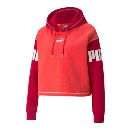 Ženska Majica s Kapuljačom Puma Power Fl Crvena Cijena