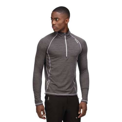 Muška Majica Kratkih Rukava Regatta Yonder Half-Zip Crna Tamno sivo Cijena
