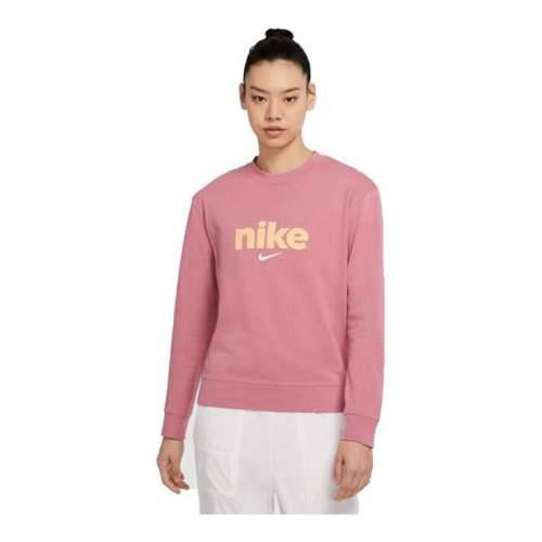 Ženska majica dugih rukava Nike Crew Roza Cijena