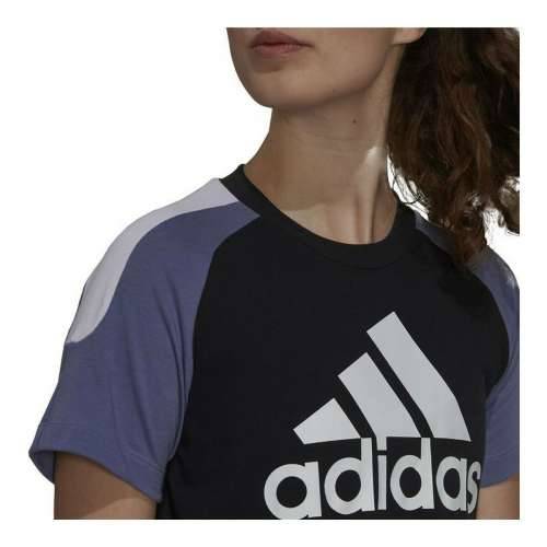 Ženska Majica Kratkih Rukava Adidas Sportswear Colorblock Crna Cijena