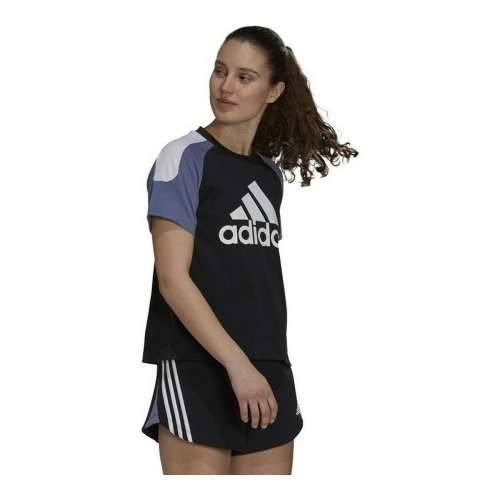 Ženska Majica Kratkih Rukava Adidas Sportswear Colorblock Crna Cijena