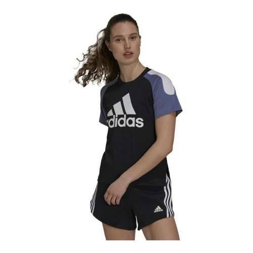 Ženska Majica Kratkih Rukava Adidas Sportswear Colorblock Crna Cijena