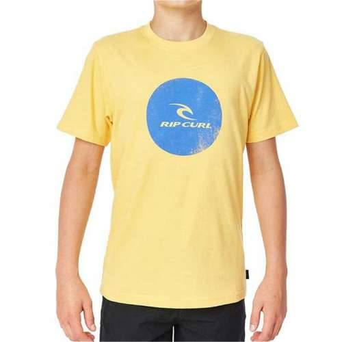 Dječje Majica Kratkih Rukava Rip Curl Corp Icon B Rumena Cijena