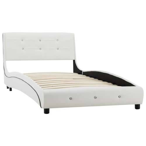 Okvir za krevet od umjetne kože bijeli 90 x 200 cm Cijena