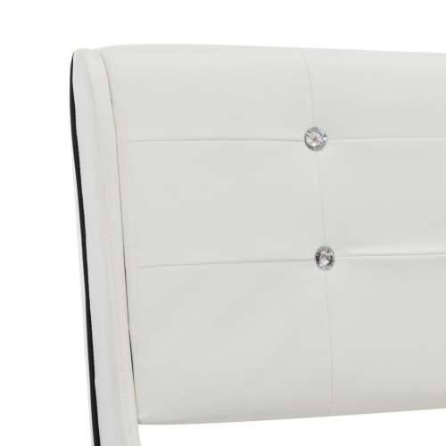 Okvir za krevet od umjetne kože bijeli 140 x 200 cm Cijena